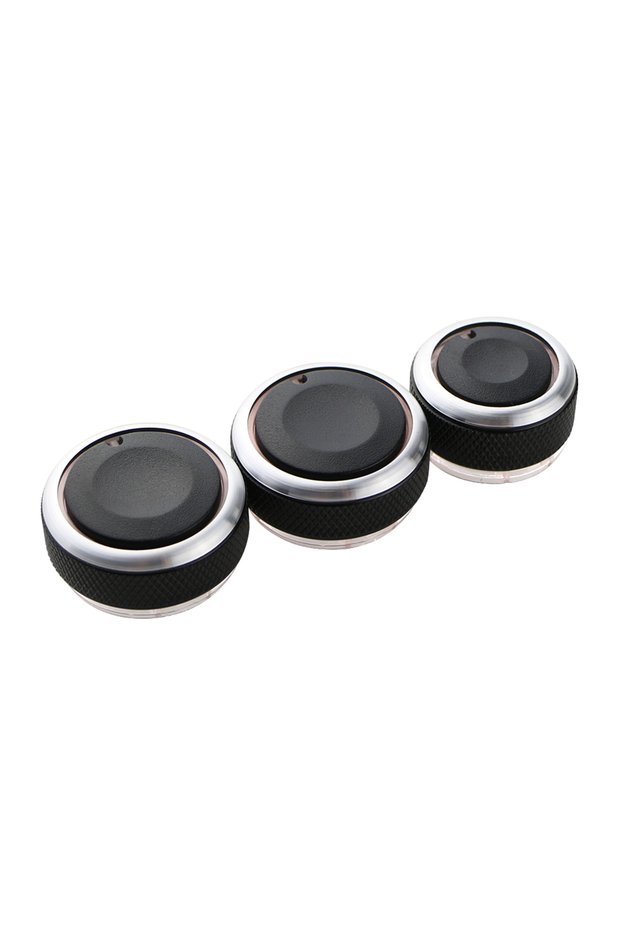polo 2002-13 For VW POLO 2002-2013 2014 MK4 MK5 9N 9N3 6R 3Pcs/set Aluminum Alloy AC Knob Heat Contr