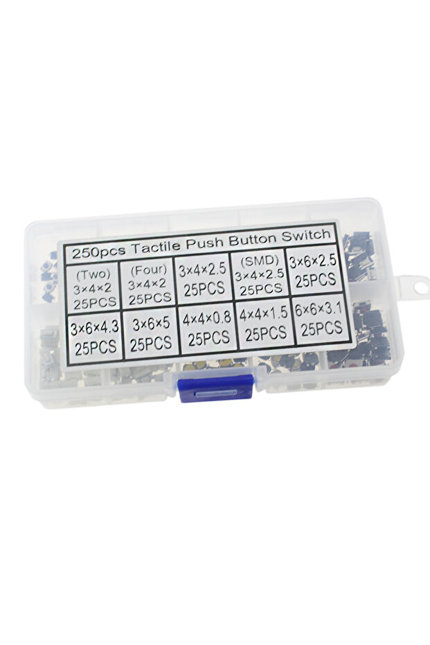 250 قطعة 10 أنواع اللمس مفتاح بـزر دفع سيارة التحكم عن بعد مفاتيح زر اللمس Microswitch - 3