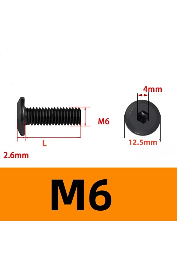 20mm FHDB-M6-10Pcs SS A2 Black M4M5M6 Allen Head Screws 304 Stainless Steel Hex Socket Flat Head Bol