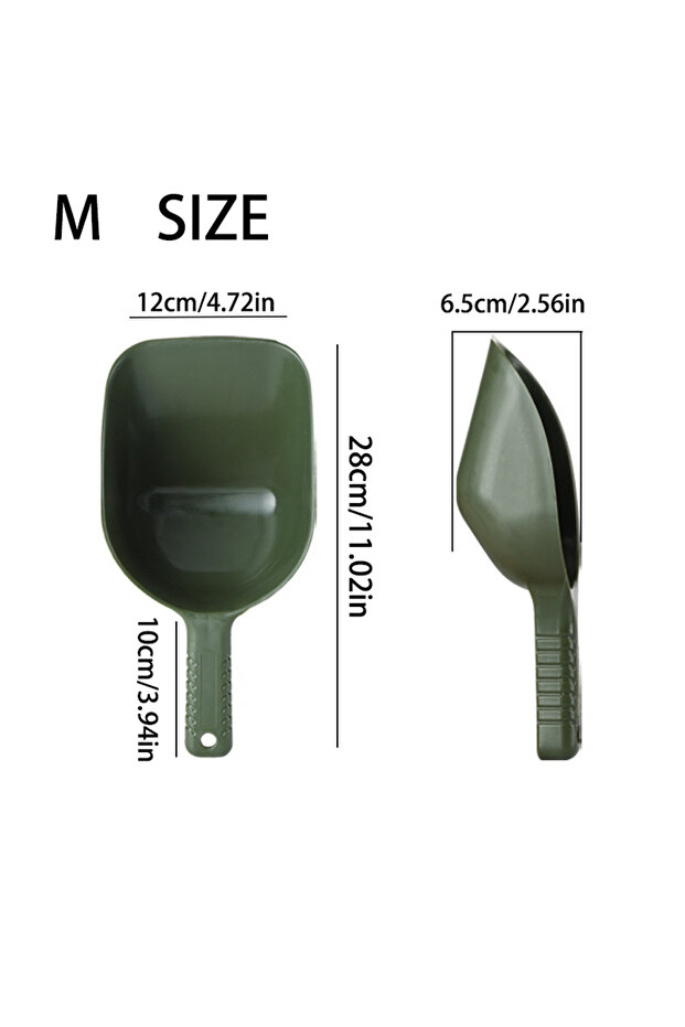 M 1pc Bait Shovel, Throwing Bait Shovel, Thick, Deep Carp Feeder Throwing Spoon, Fishing Accessorie.
