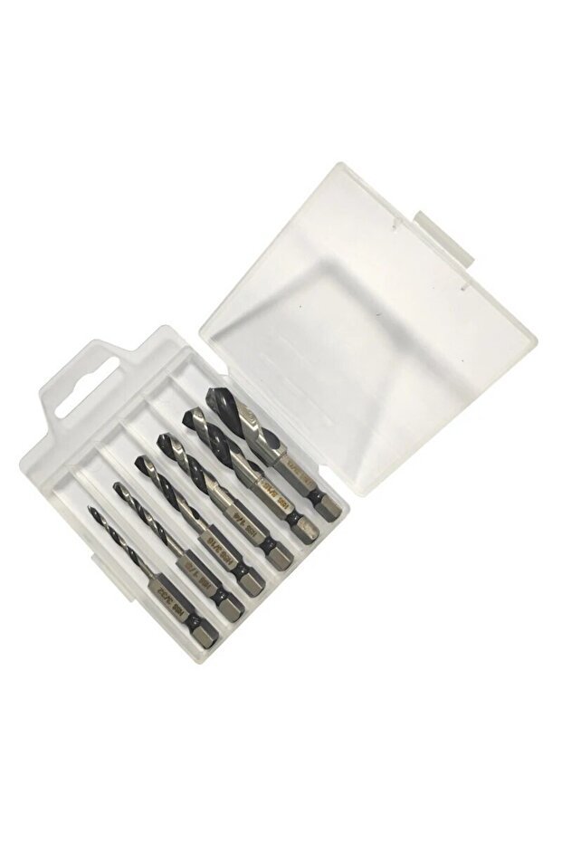 6pc twist drill set Hexagonal handle 6pc High Speed Steel Hexagonal Shank Integrated Twist Drill Bri