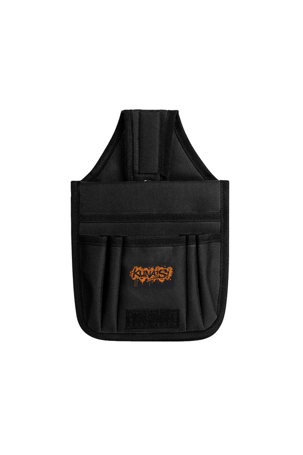 KNS-351 (black) Professional Auto Tint Tool Belt, Durable Nylon Waist Bag with Multi-Pockets Snap Fa