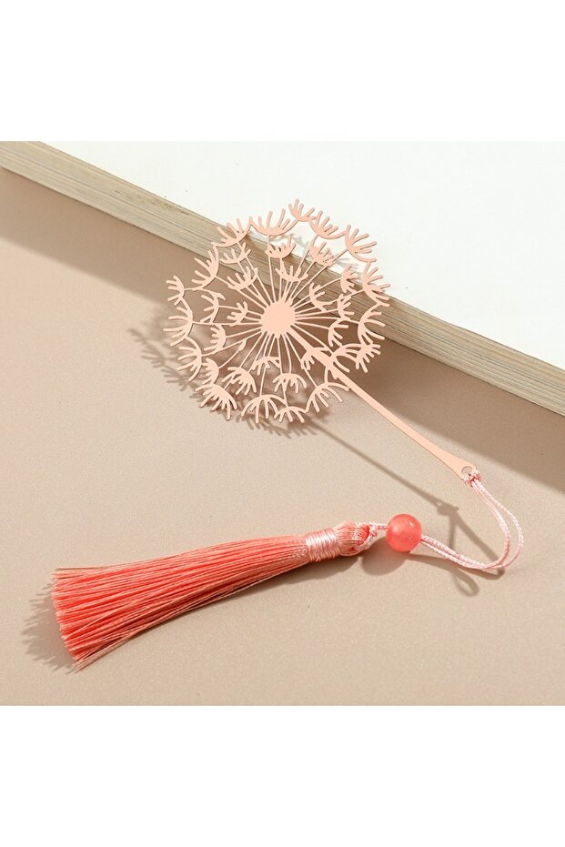 rose gold-B 1pcs Chinese Style Handmade Book Mark Flower Bookmarks Reading Marker for Book Lover Gif