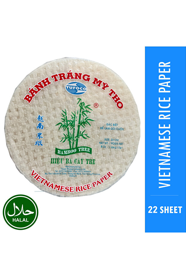 Vietnamese Rice paper Sheets 22cm | 220 Gram | 22 Sheets Imported Vietnam