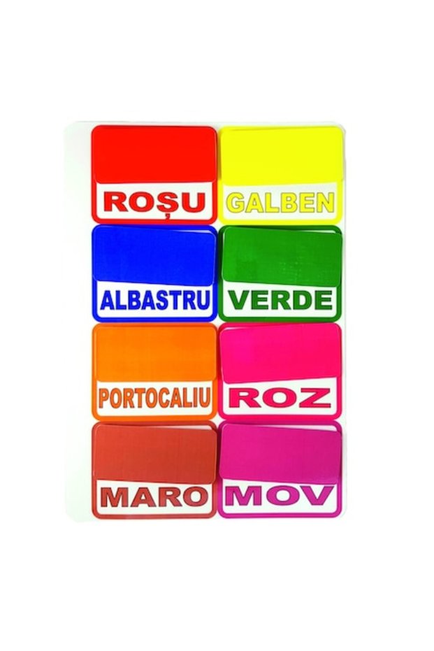 Plansa educativa - Culori