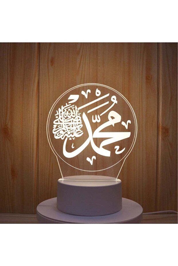 مصباح طاولة إبداعي باللون الأبيض - 1