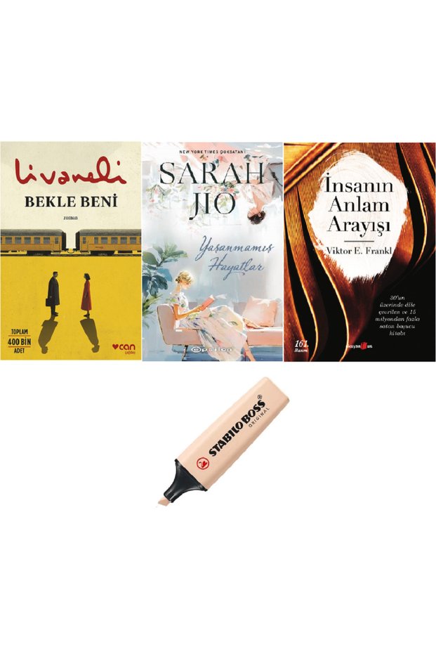 Bekle Beni + Yaşanmamış Hayatlar + İnsanın Anlam Arayışı 3 Book Set (KALEM HD)