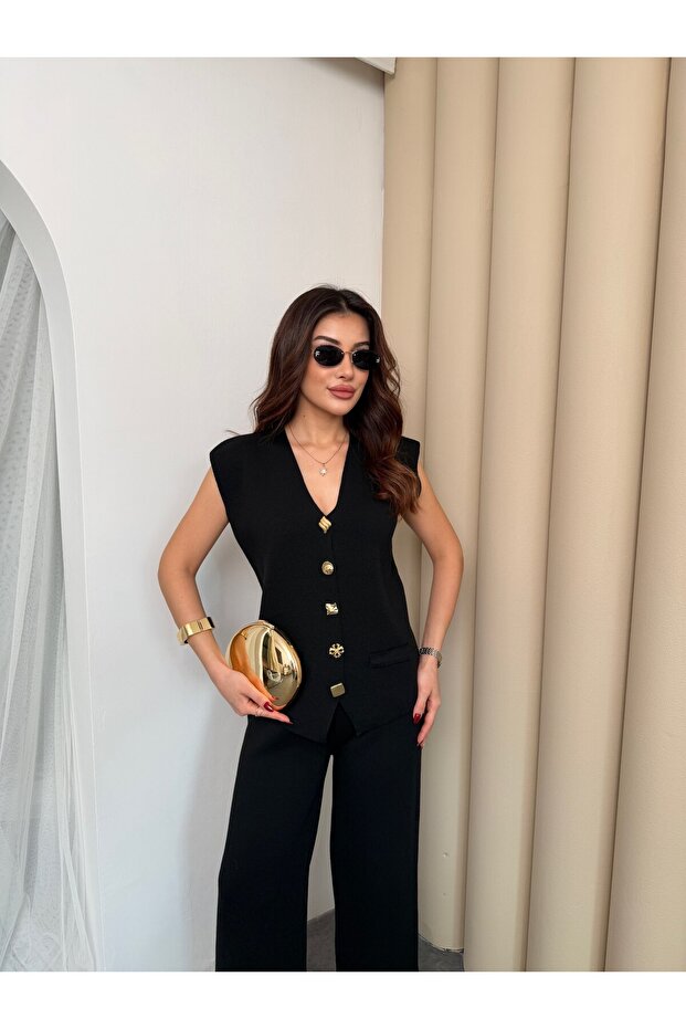 YELEKLİ TRİKO TAKIM - 1