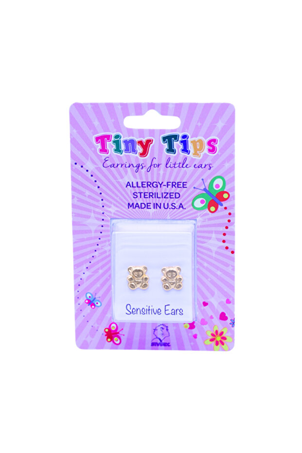 TINY TIPS EARRINGS TEDDY #TT-640 - 1