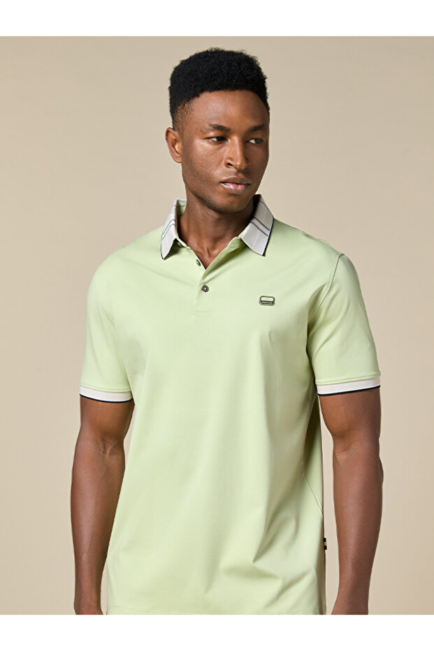 The Limecrest-Lime Green Polo in Breathable Cotton Comfort Fit