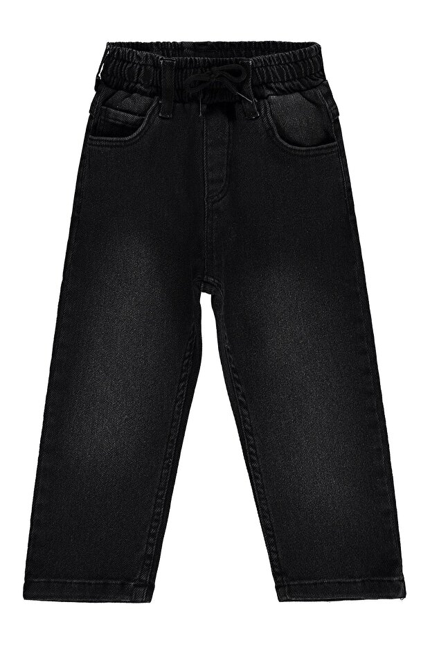 Elastic Waist Jogger Pants for 2-5 Years Old - Black 3-4 Years Old