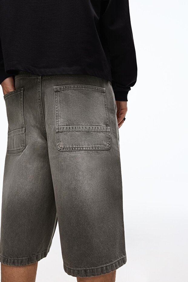 Denim kaykaycı bermuda - 3