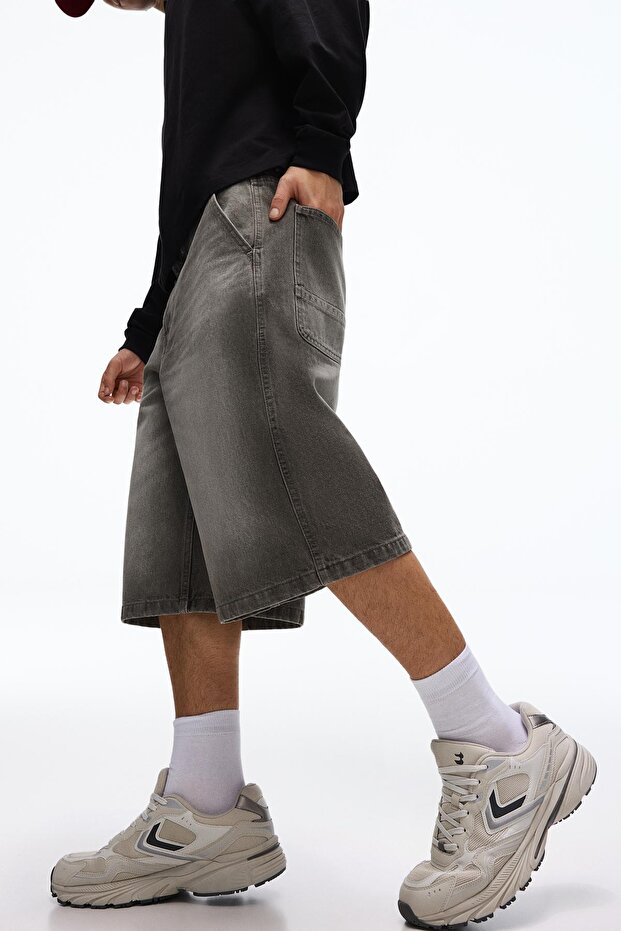 Denim kaykaycı bermuda - 4