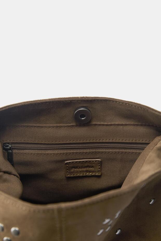 Zımba detaylı shopper çanta - 3