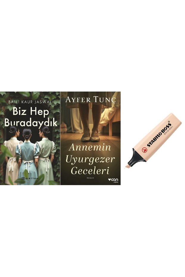 Biz Hep Buradaydık + Annemin Uyurgezer Geceleri 2 Kitap Set (KALEM HD)