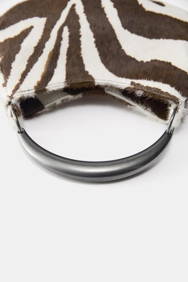 Desenli deri el çantası - 5