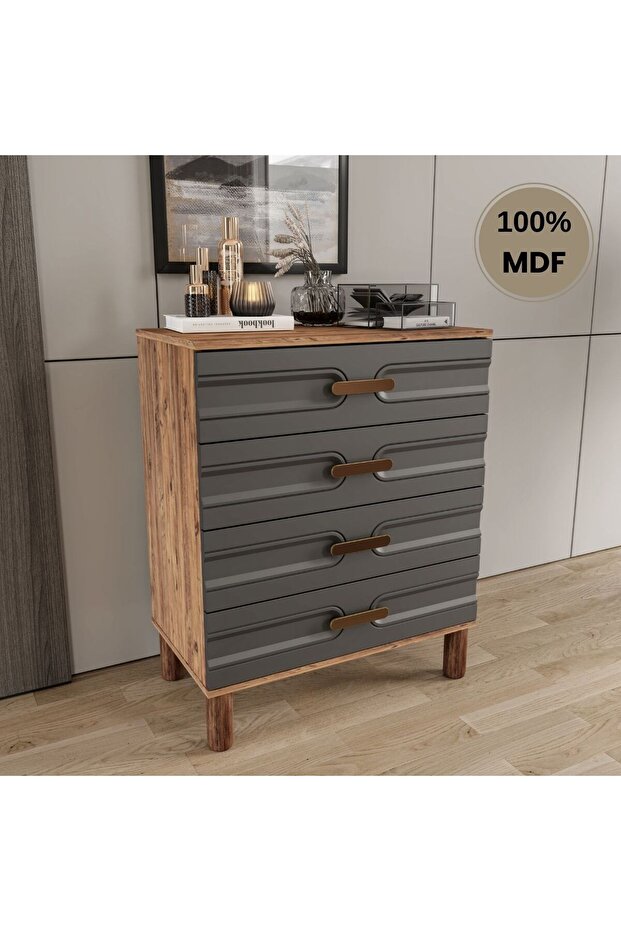 Zen 4 Çekmeceli Mdf Şifonyer - 2