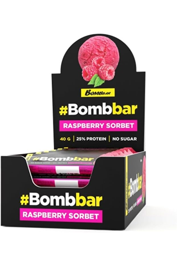 Protein Bar in Chocolate 40 G 12 Pcs in Box - Raspberry Sorbet