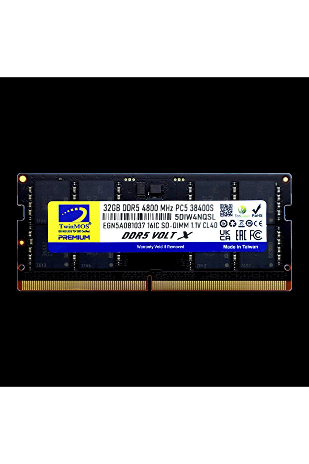 Tmd532Gb4800S40, 32Gb, Ddr5, 4800Mhz, Cl40, 1.1V Notebook Ram