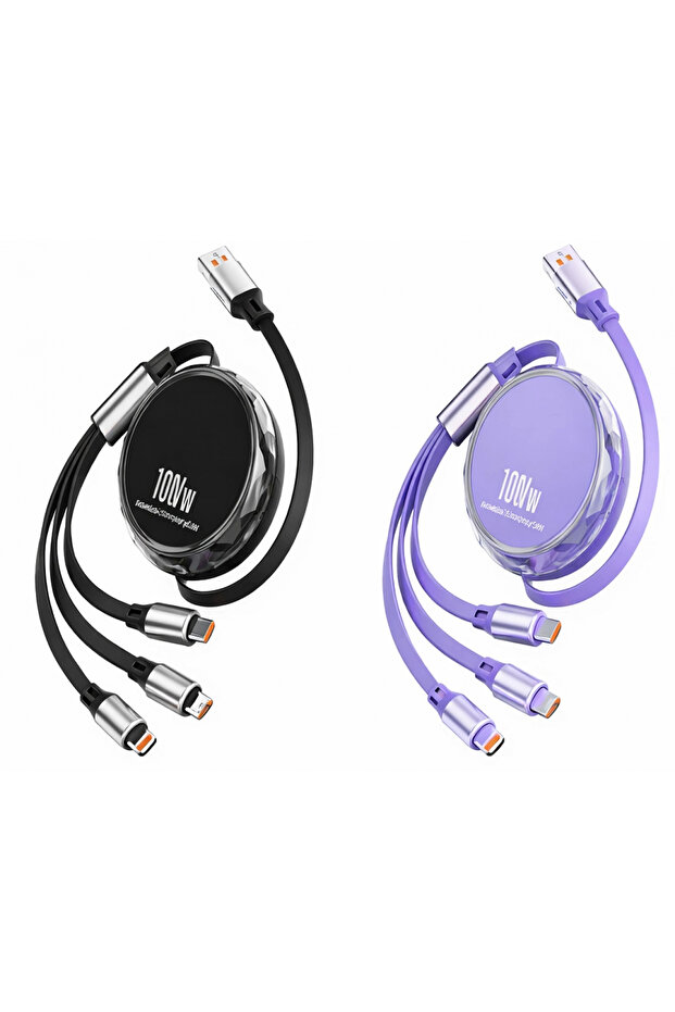 Platoon PL-8936 3in1 USB Şarj ve Data Kablosu (Lightning/Type-C/Micro USB)