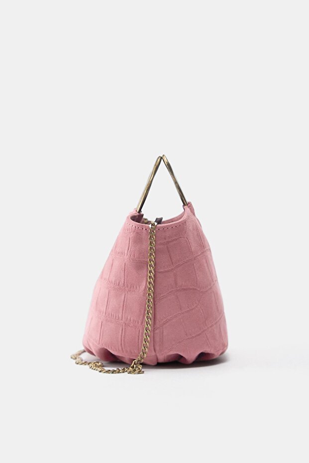 Metal saplı çanta - 4