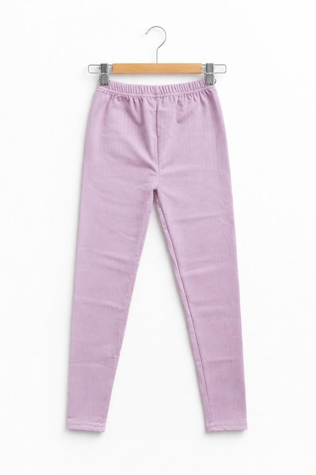 Lycra Girls' Cotton Combed Cotton Long Tights [Narrow Fit, You Can Order 1 Size up]