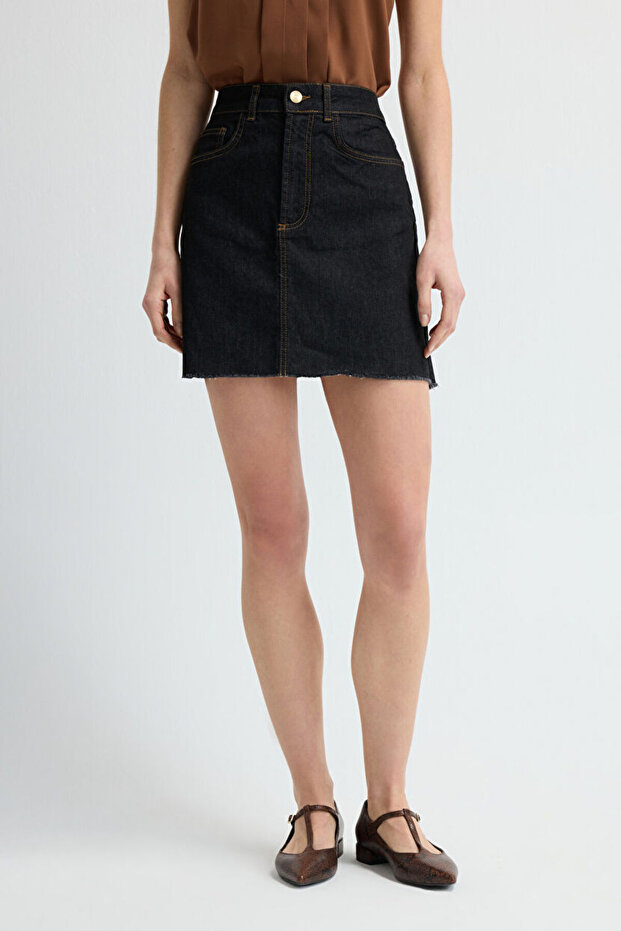 Cepli Denim Etek - 2