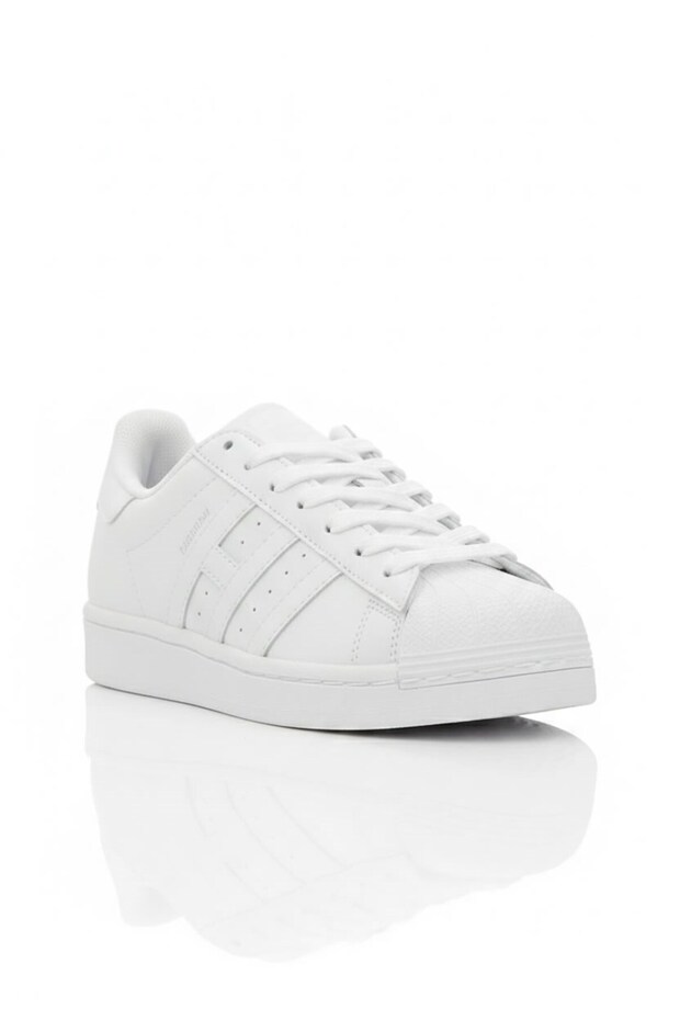 Unisex White Sneaker Oyster Toe Casual Shoes - Comfortable Sole