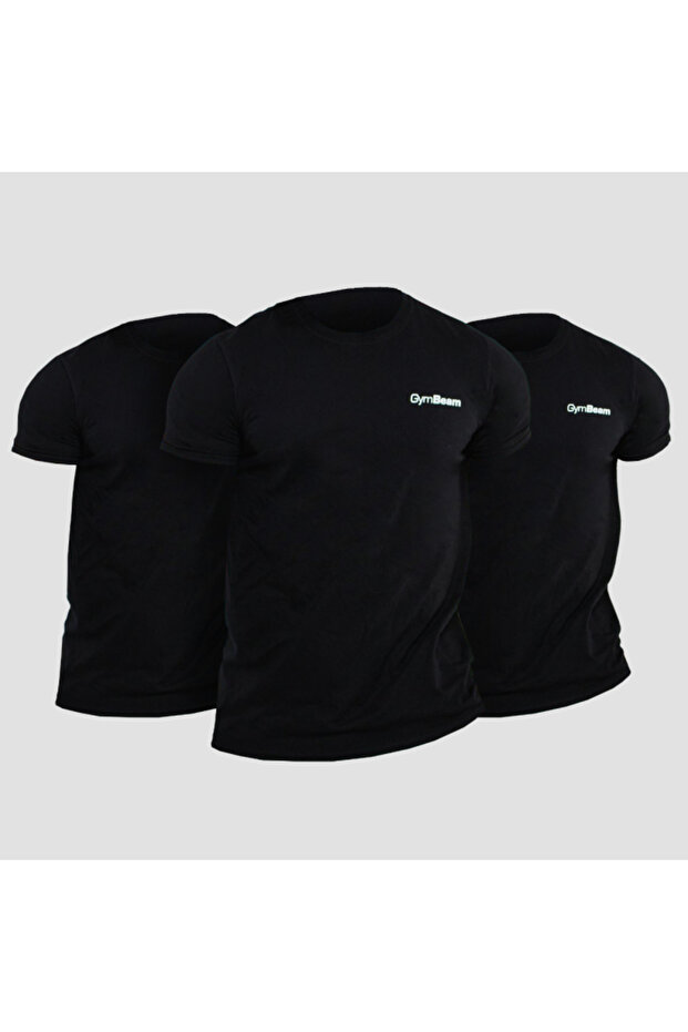 Tricou Basic 3 Pack Negru - 1