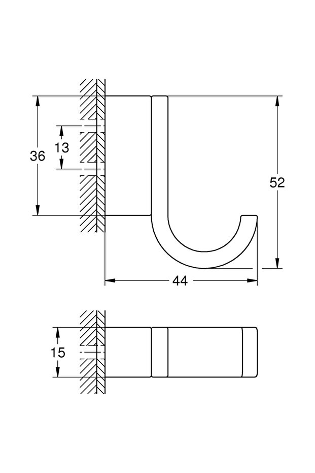Selection Hook 41039A00, Graphite - 5