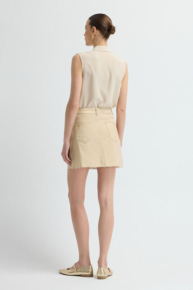 Cepli Denim Etek - 5