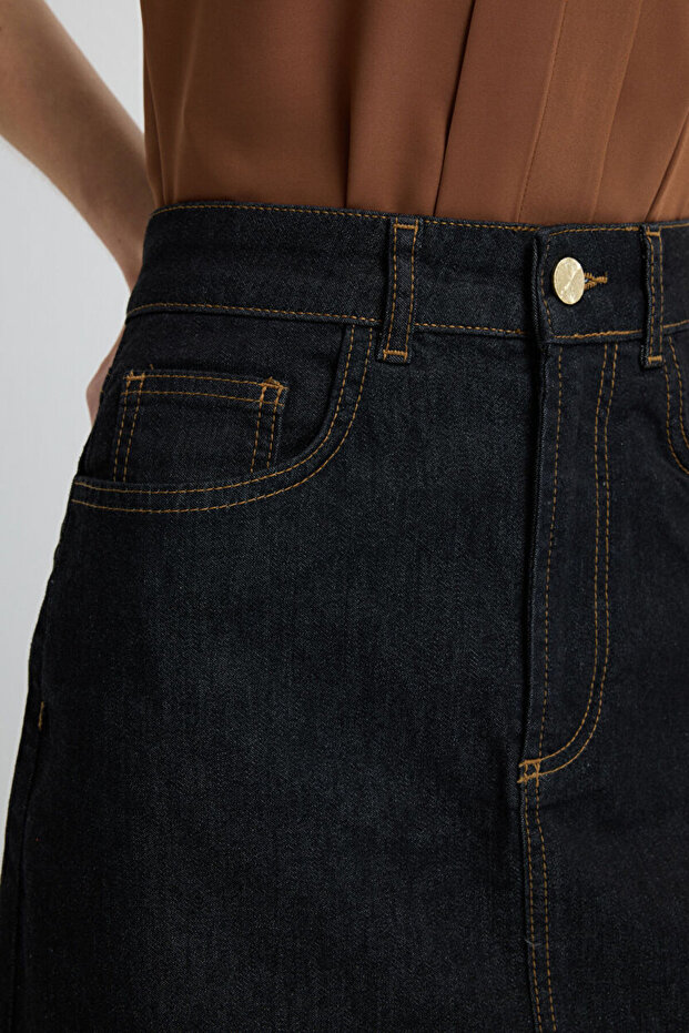 Cepli Denim Etek - 3