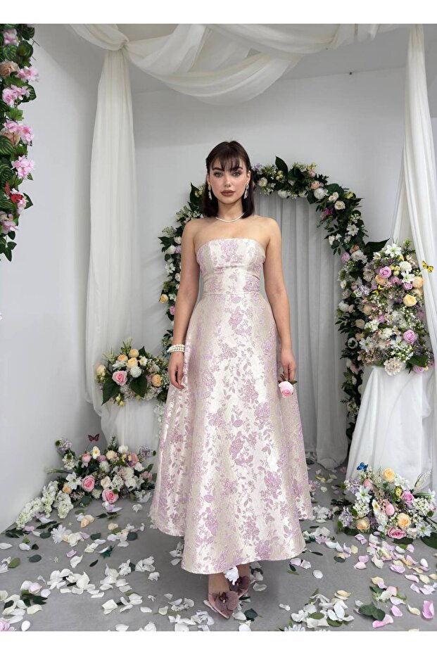 hase straplez elbise - 1