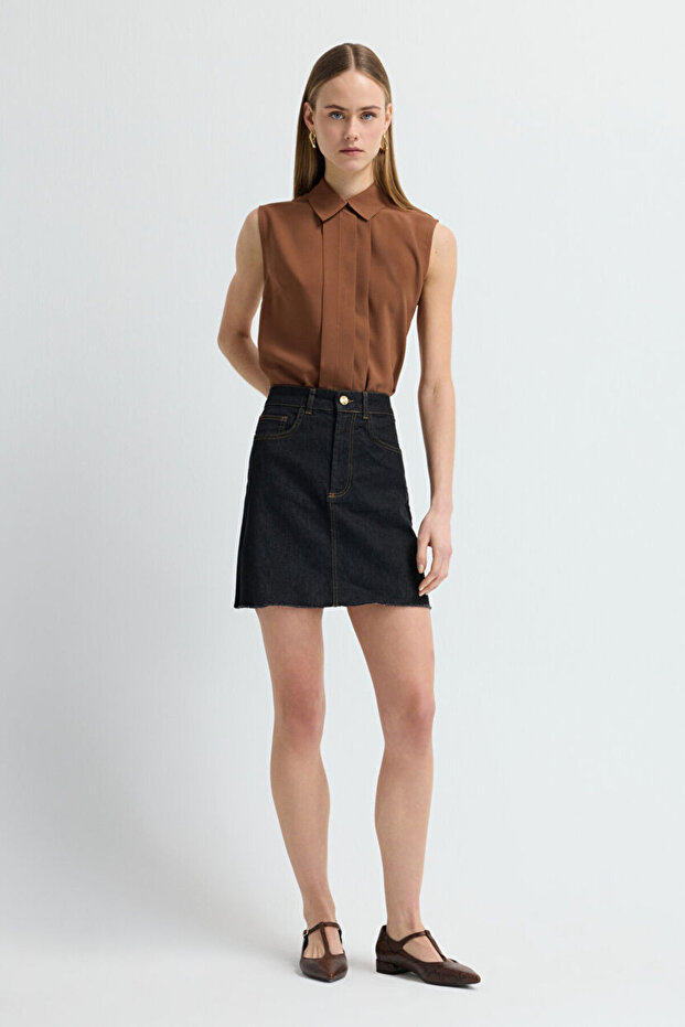 Cepli Denim Etek - 1