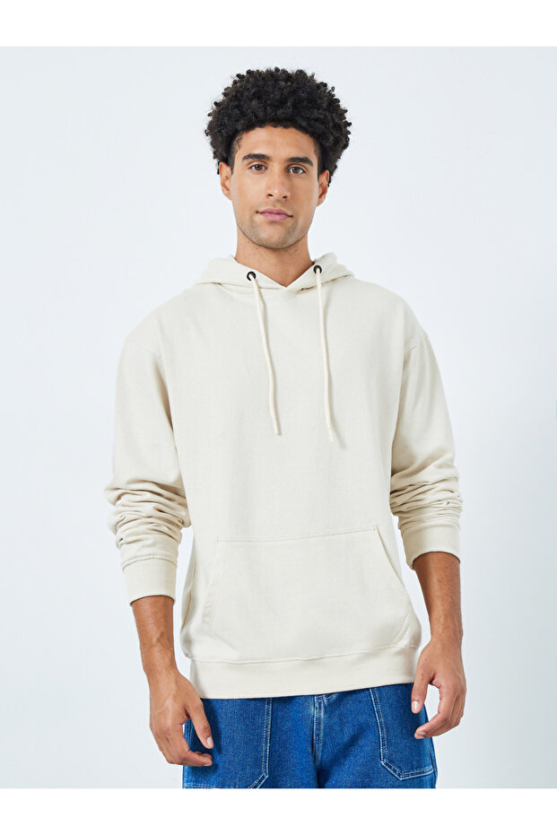 Eco Earth Relaxed Fit Text HD Print Fleece Hoodie