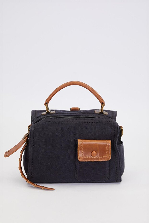 حقيبة يد سوداء بحزام مزدوج - 2