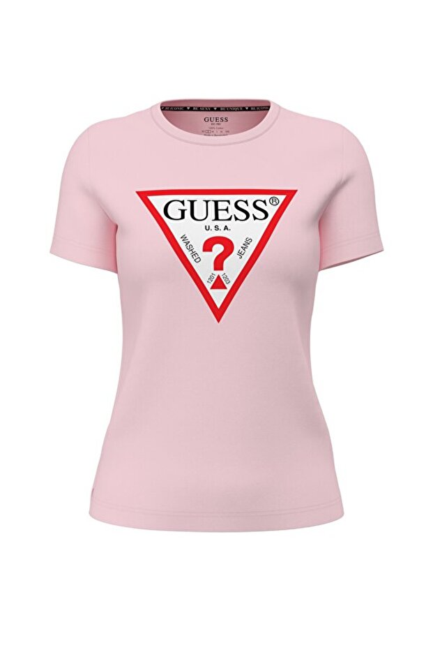 Woman's Triangle Logo T-shirt - Pink