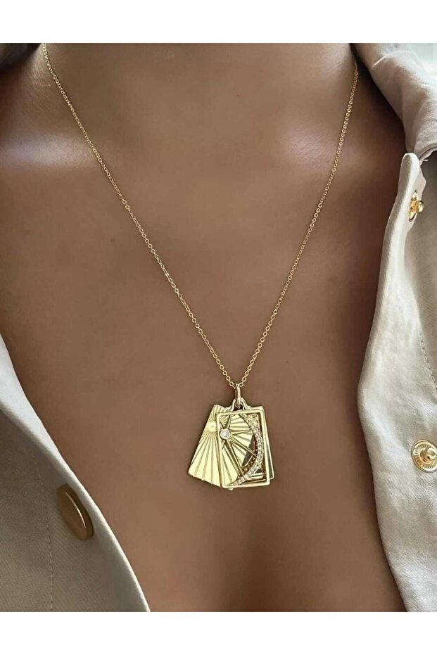 Closed Loop Gold Necklace - 2