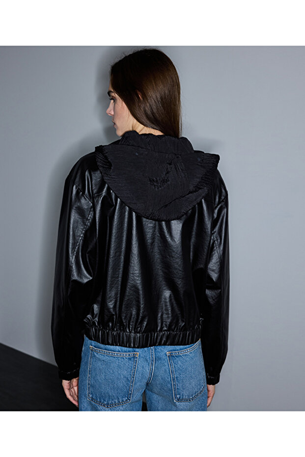 Çift parça görünüm bomber mont - 6