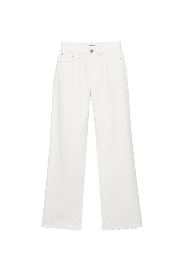 Düz ve geniş jean - 3