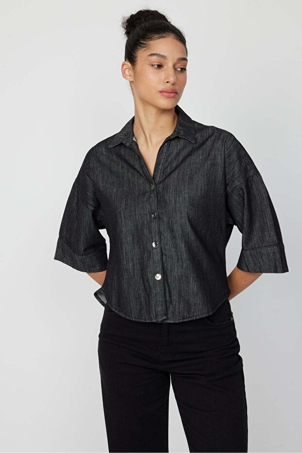 Ženska traper košulja - 3