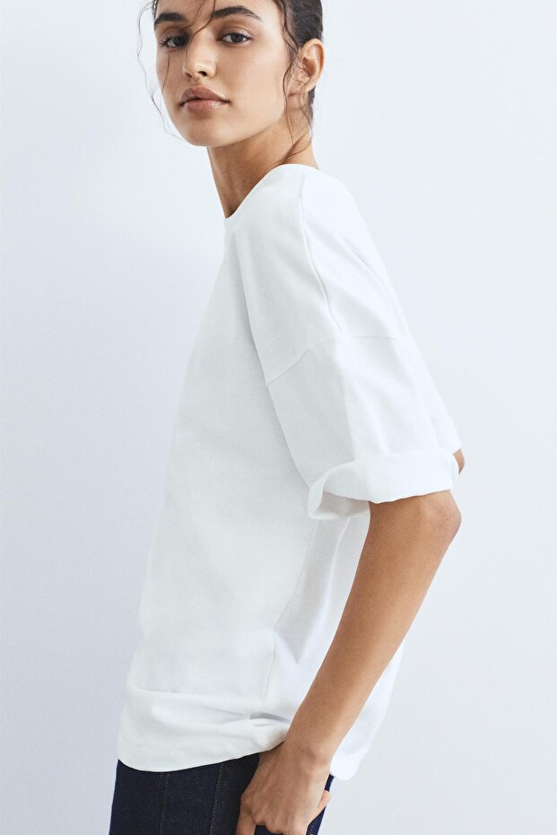 Oversize kısa kollu t-shirt - 6