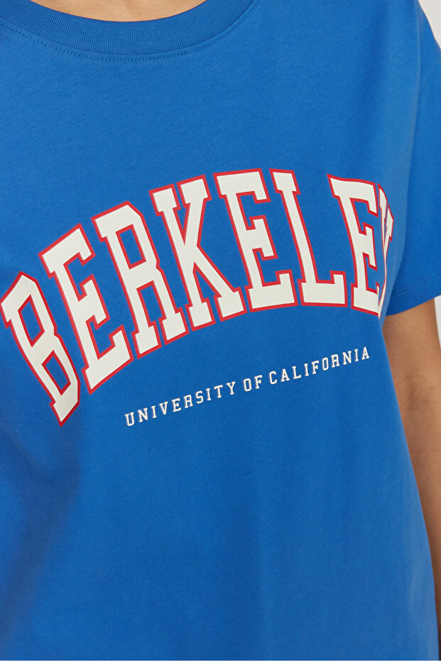 Kadın Baskılı Basic T-shırt - 7