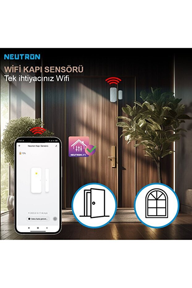 NTL-MC-02WBM Wi-Fi Kapı Pencere Sensörü - 1