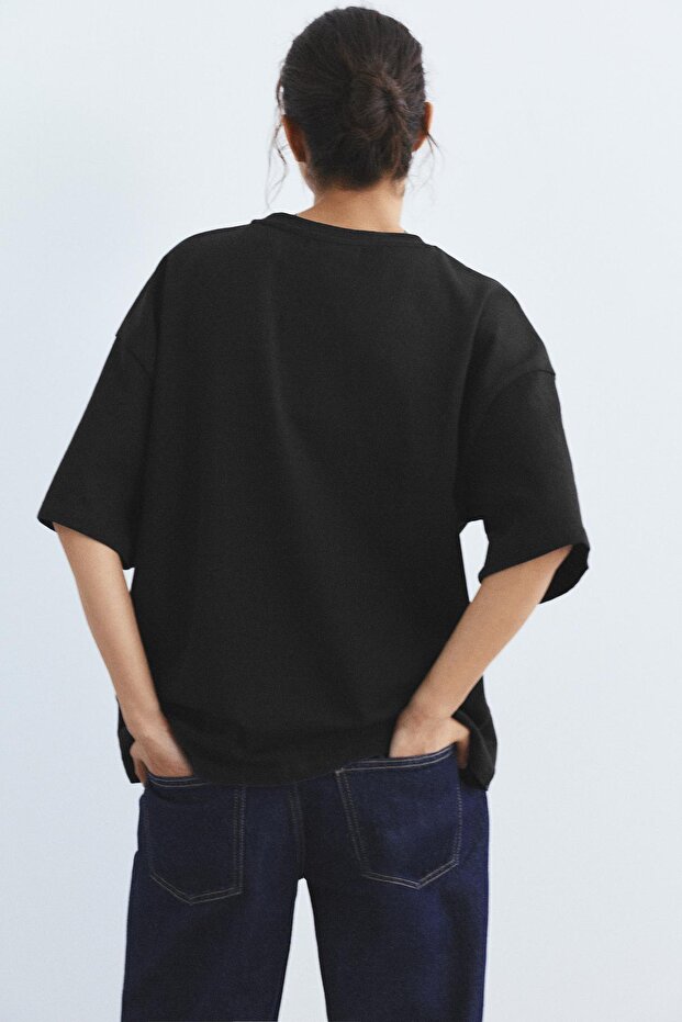 Oversize kısa kollu t-shirt - 4