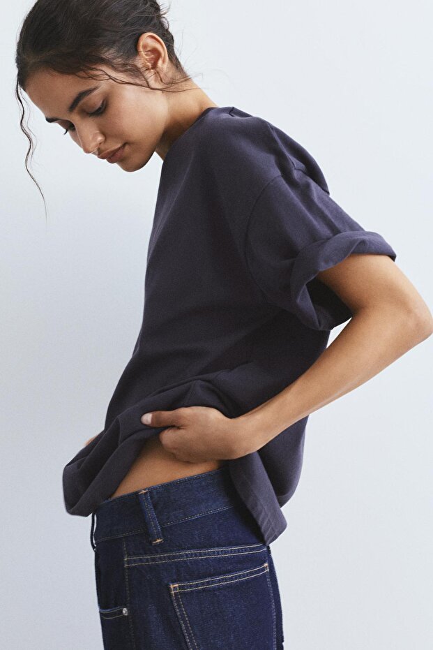 Oversize kısa kollu t-shirt - 6