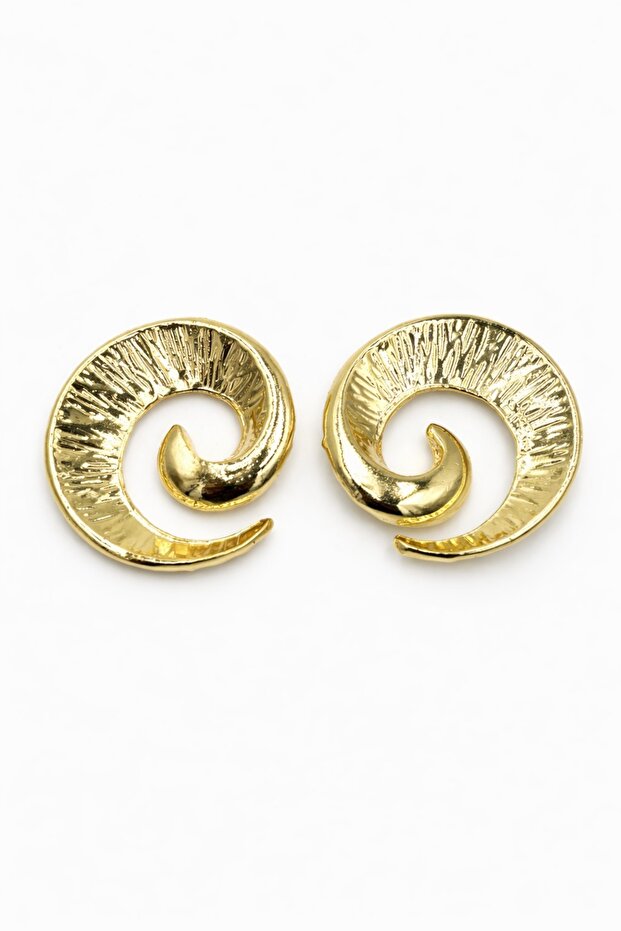 أقراط أوربت الذهبية على شكل مسمار - 2