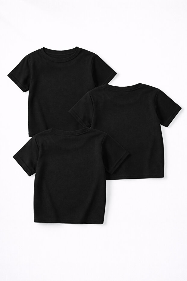 Erkek Çocuk Roblox Baskılı Basic 3'Lü Tshirt - 3