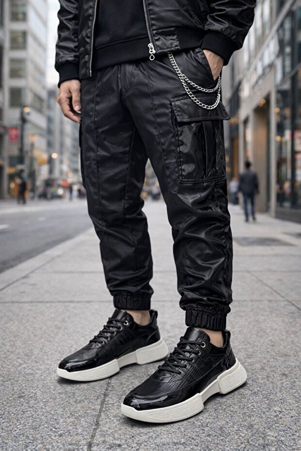 DERİ ŞIK GÜNLÜK SNEAKER - 2