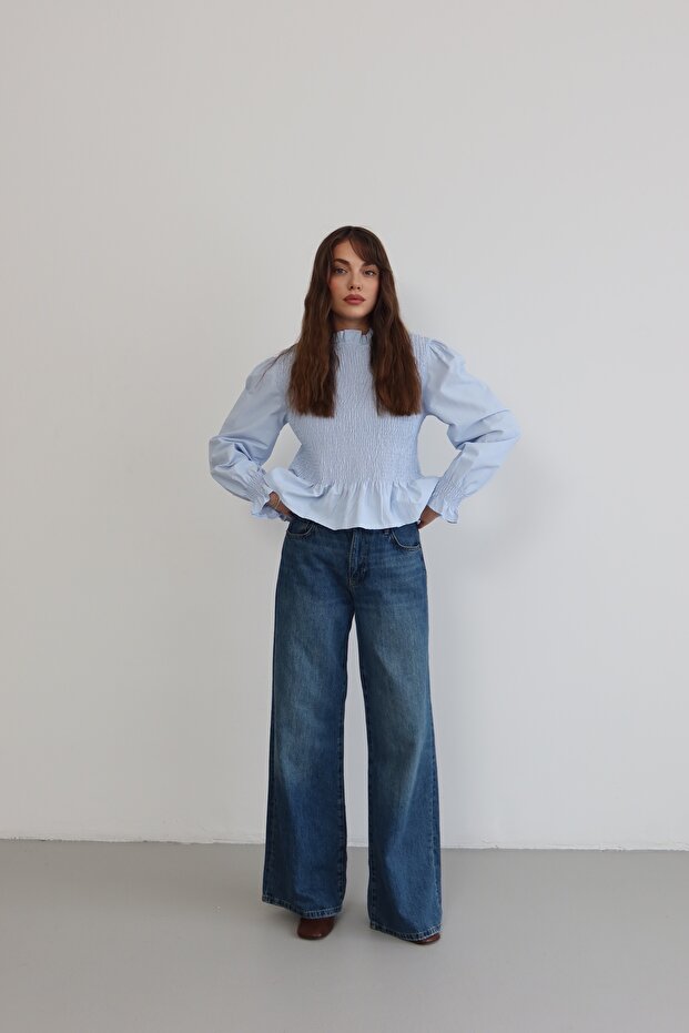 Gipeli poplin bluz - 5